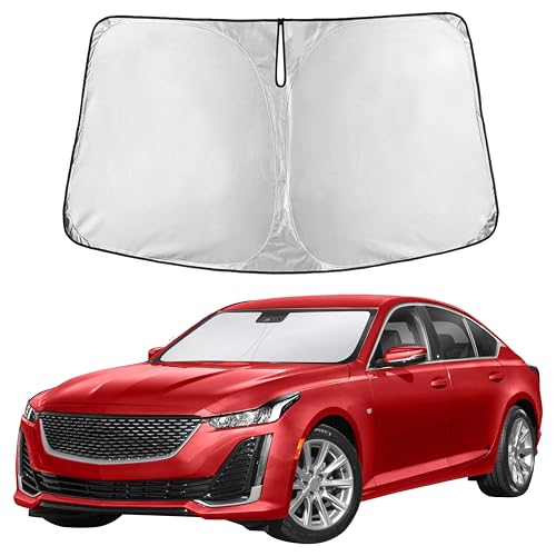 EcoNour Windshield Sunshade Compatible for Cadillac CT5 2020-2024 2025 2026