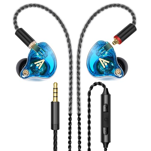 Audiovance Vibes 202M HiFi Wired Earbuds in-Ear Monitor Headphones with Mic
