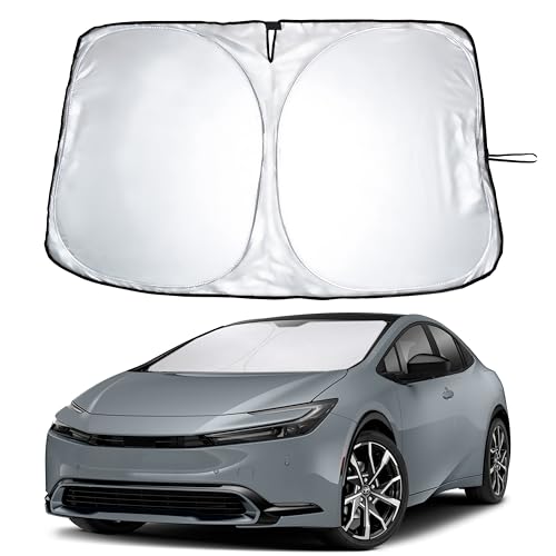EcoNour Windshield Sunshade Compatible for Toyota Prius Hatchback 2023-2026