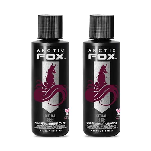 ARCTIC FOX Semi-Permanent Hair Dye Ritual Burgundy - Vegan - 2 x 4 fl oz