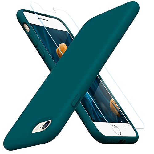 Miracase Silicone for iPhone SE 2022/SE 2020/7/8 Case,Teal