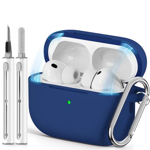 Ljusmicker for AirPods Pro 3 Case 2025 with Magnetic Lock,Blue