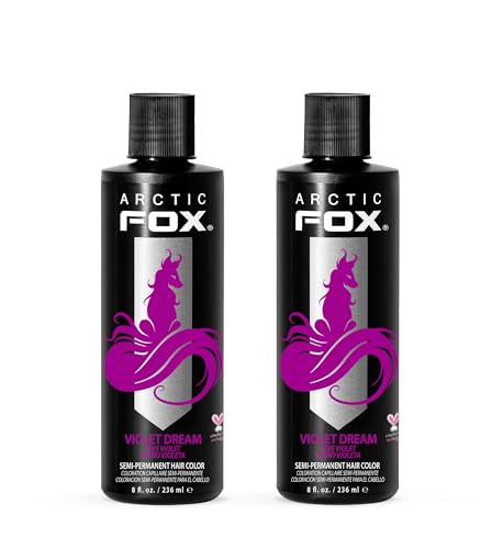 ARCTIC FOX Semi-Permanent Hair Dye Violet Dream - Ammonia-Free - 2 x 8 oz