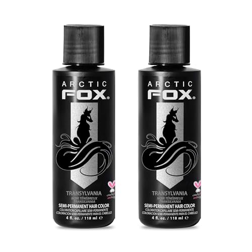 ARCTIC FOX Hair Dye - Semi-Permanent, Vegan, Transylvania - 2 x 4 oz