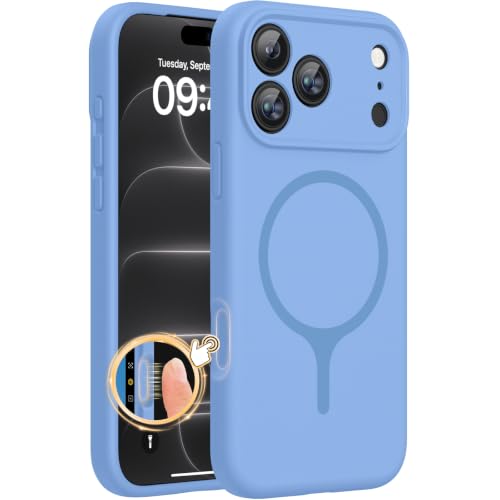Miracase Magnetic for iPhone 18 Pro Case, Silicone, Glacier