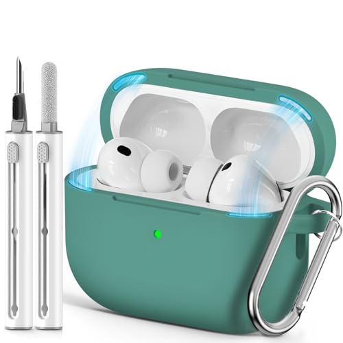 Ljusmicker for AirPods Pro 3 Case 2025 with Magnetic Lock,Green