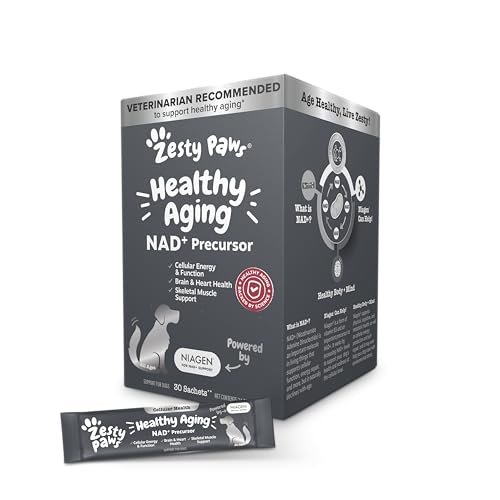 Zesty Paws NAD+ Senior Dog Supplement - Healthy Aging, 30 Sachets