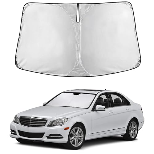 EcoNour Windshield Sunshade Compatible for Mercedes Benz C Class 2008-2014
