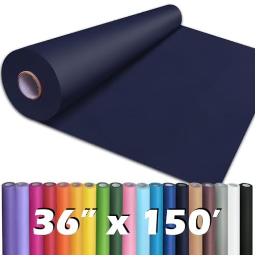 PerkHomy Navy Blue Kraft Paper Roll 36" x 1,800" (150') for Gift Wrapping Bouquet Flower Art Painting Craft Writing Packaging