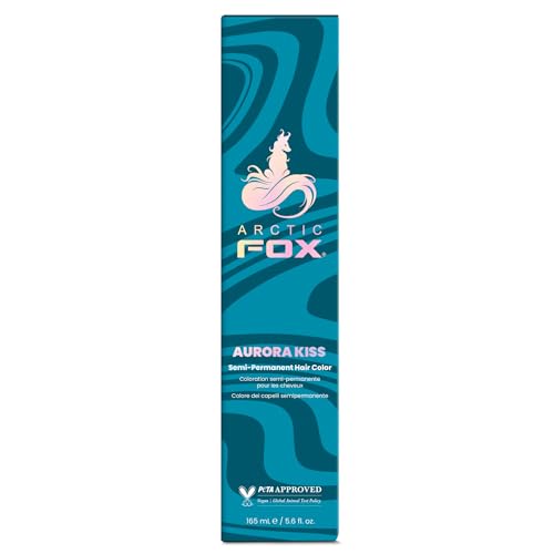 ARCTIC FOX Semi-Permanent Hair Dye - Vegan Blue (Aurora Kiss) - 5.6 oz
