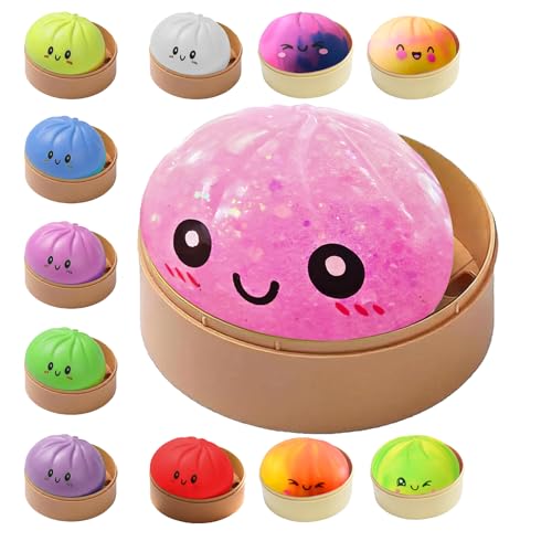 Dumplings Squishy Stress Balls Fidget Sensory Toy Mystery Dumplings Squishy Soft Squeeze Decompression Dough for Adults