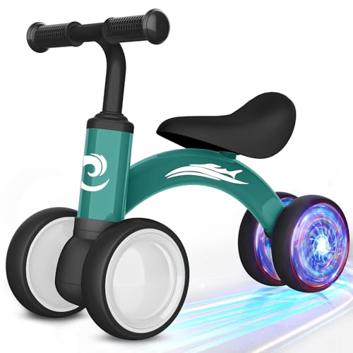 Gamfeiny Colorful Lighting Baby Balance Bike Toys for 1 Year Old Boy Girl Gifts, 10-36 Month Toddler Balance Bike, No Pedal 4