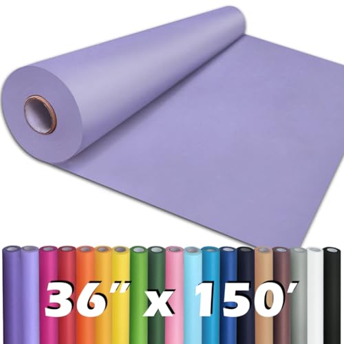 PerkHomy Light Purple Kraft Paper Roll 36" x 1,800" (150') for Gift Wrapping Bouquet Flower Art Painting Craft Writing Packag