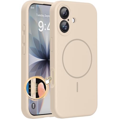 Miracase Silicone & Magnetic for iPhone 17 Case, Sand