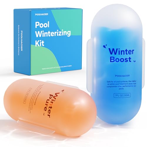3 in 1 Winter Closing Kit - Pool Winterizing Kit for Above Ground Pool and inground Pools, Easy to Use - Up to 30,000 Gallon