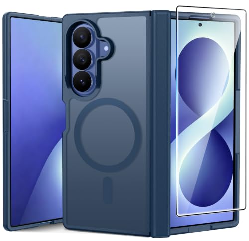 FNTCASE for Samsung Galaxy Z Fold 7 Case Magnetic with Hinge Protection