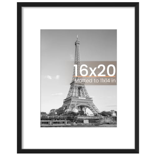 upsimples 16x20 Picture Frame, Wall Decor Poster Frames, Black 1 Pack