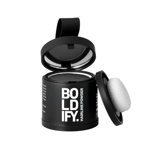 Boldify Hairline Powder, Root Touch Up Hair Color Dark Gray 10g