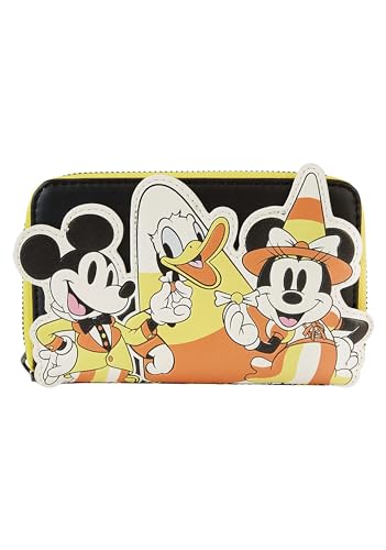 Loungefly Disney Mickey and Friends Candy Corn Faux Leather Zip Around Wallet