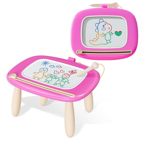 Kikidex Toddler Toys for 1-3 Years, Sturdy Magnetic Doodle Board, Reusable, No Mess, Educational Learning Toys for Kids Birth