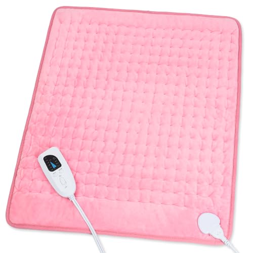 Heating Pad Electric Heating Pads Heating Pad for Back Pink 24x20 Inch
