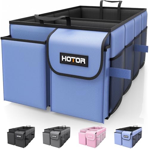 HOTOR Trunk Organizer - Foldable Car Organizer for SUVs & Sedans Storage