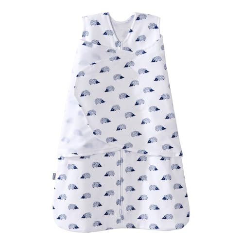 HALO SleepSack Swaddle | Cotton | 1.5 TOG | 68-75°F | 6-12 lbs |Hedgehog