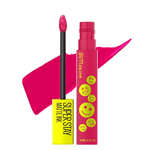 Maybelline Super Stay Matte Ink Liquid Lip Color, Moodmakers Lipstick Collection, Long Lasting, Transfer Proof Lip Makeup, Op