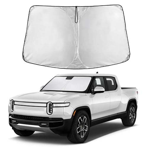 EcoNour Windshield Sunshade Compatible for Rivian R1T 2022-2024 2025 2026