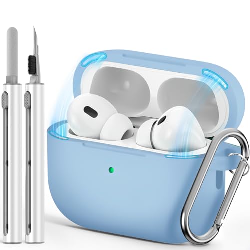Ljusmicker for AirPods Pro Case Cover with Magnetic Lock,Sky Blue