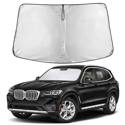 EcoNour Windshield Sunshade Compatible for BMW X3 2018-2024, 2025, 2026
