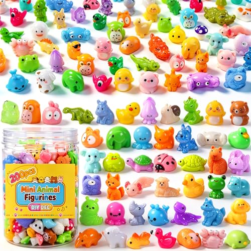 DIYDEC 200pcs Mini Resin Animal Miniature
