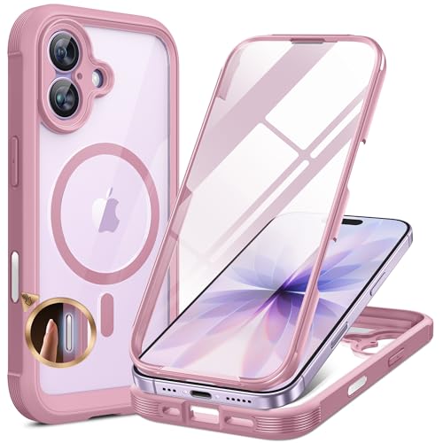 Miracase for iPhone 17 Case 6.3'', Full-Body Military Grade Drop Protection Outdoor Phone case with Built-in Glass Screen &Ca