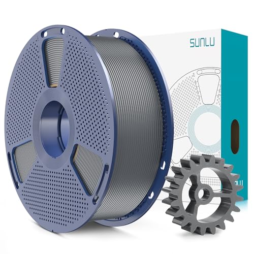 SUNLU PLA+2.0 3D Printer Filament, Grey, 1KG