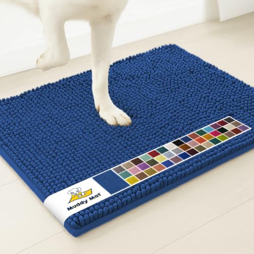 Muddy Mat® | Super Water Absorbent Door Mat Indoor, Microfiber Quick Dry Chenille Entryway Rug, Slip Resistant Front Door Mat