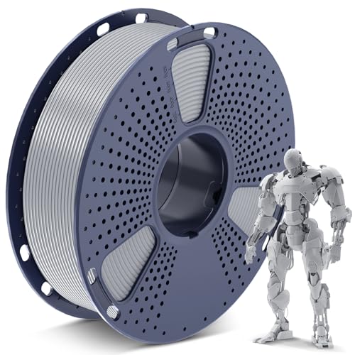 SUNLU PLA 3D Printer Filament, Silver, 1KG