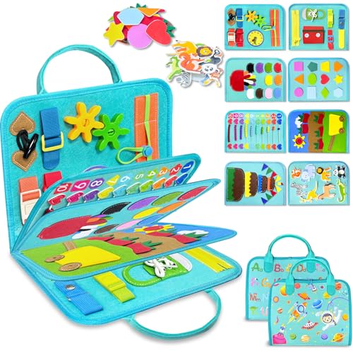 Exorany Busy Board Montessori Toys for Toddler Boy Girl Gifts Busy Book