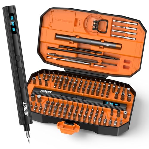 JOREST 155 in 1 Mini Electric Screwdriver, Precision Power Screwdriver Set