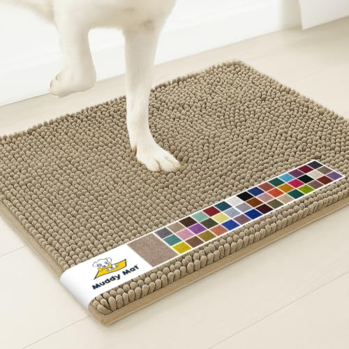 Muddy Mat® | Super Water Absorbent Door Mat Indoor, Microfiber Quick Dry Chenille Entryway Rug, Slip Resistant Front Door Mat
