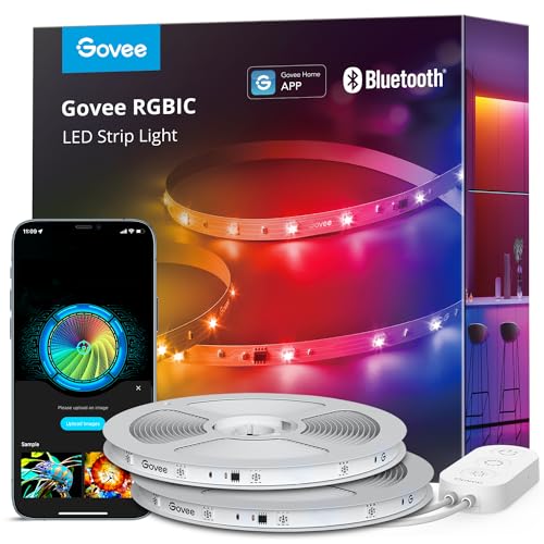 Govee 100ft RGBIC LED Strip Lights, LED Lights for Bedroom, APP Control