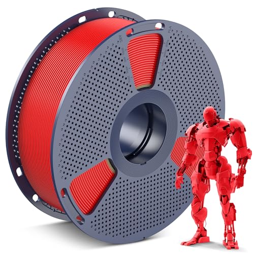 SUNLU PLA 3D Printer Filament, Red, 1KG
