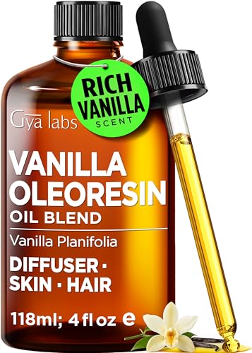 Vanilla Oleoresin Essential Oil for Skin, Hair & Diffuser - 4 Fl Oz
