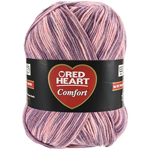 RED HEART Comfort Yarn, Shaded Rose Print