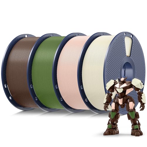 SUNLU PLA 3D Printer Filament, Multicolor, 4-Pack, 4KG Total