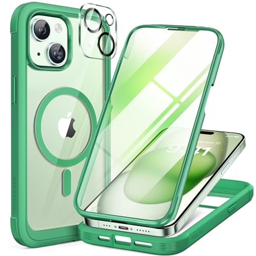 miracase Magnetic for iPhone 15 Plus Case 6.7'' [Compatible with Magsafe] Full-Body Military Drop Proof 15 Plus Phone Case Co