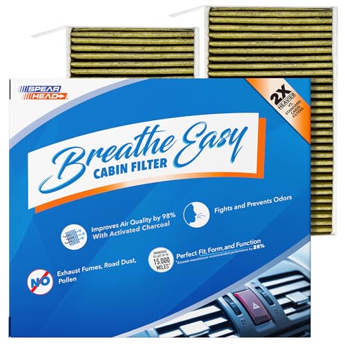 Spearhead 2-PK Odor Defense Breathe Easy AC & Heater Cabin Filter (BE-111)