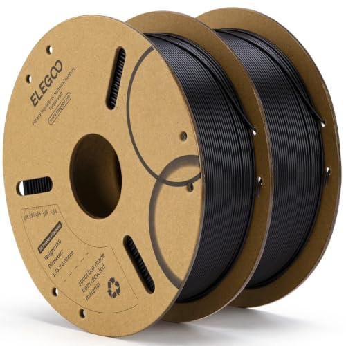 ELEGOO PLA 3D Printer Filament 1.75mm Black 2KG