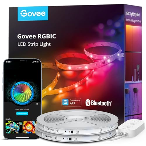 Govee 65.6ft RGBIC LED Strip Lights, LED Lights for Bedroom, APP Control