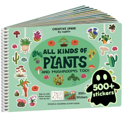Cupkin Plants & Mushrooms Coloring & Sticker Activity Book | 500+ Stickers
