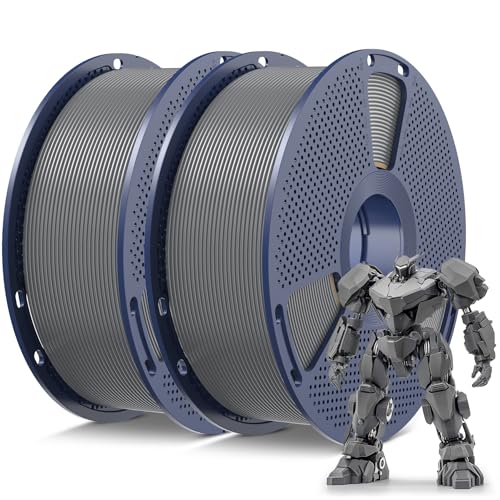 SUNLU PLA 3D Printer Filament, Grey, 2-Pack, 2KG Total